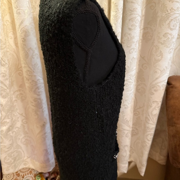 Custo Barcelona Black Vest with Silver Chain - Picture 2 of 7